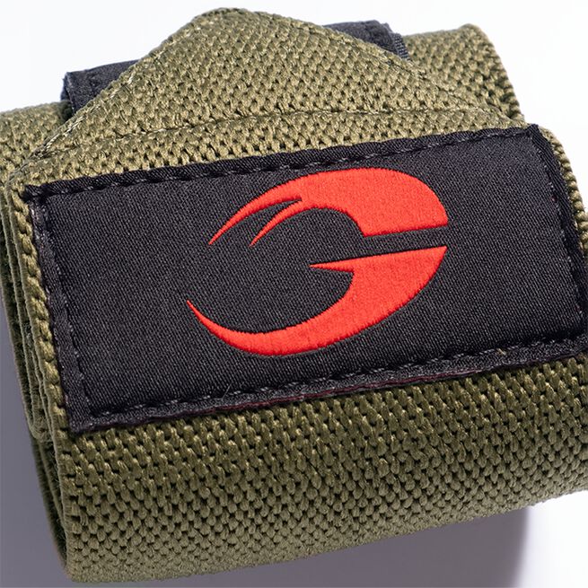GASP Gear Hardcore Wrist Wraps 18 inch, Green/Red