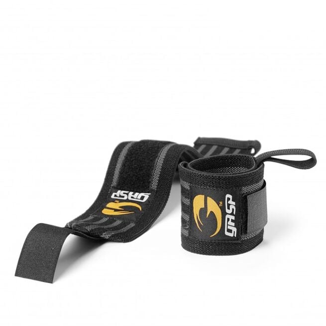 GASP Gear Hardcore Wrist Wraps Svart/Grå