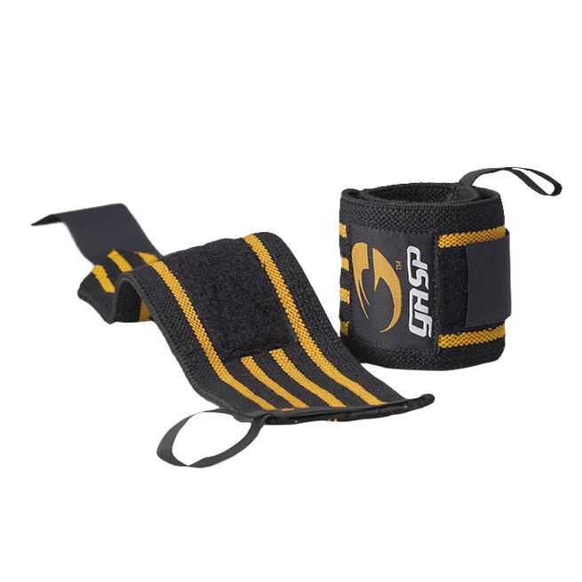 GASP Gear Hardcore Wrist Wraps Svart/Gul