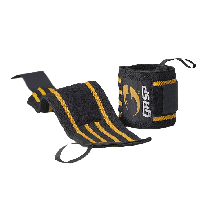 GASP Gear Hardcore Wrist Wraps Svart/Gul