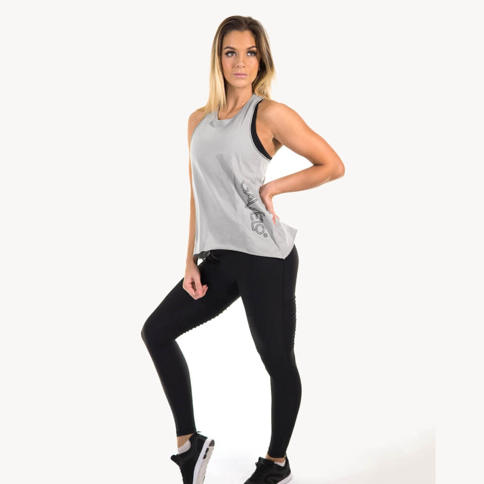 Gavelo BeautiFly Open Back Tank Grey