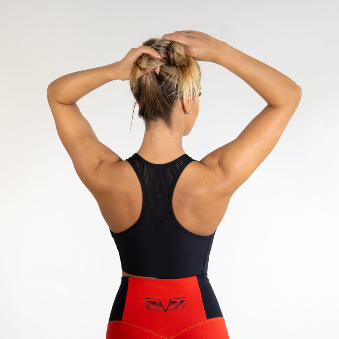 Gavelo Mesh Black Sports bra