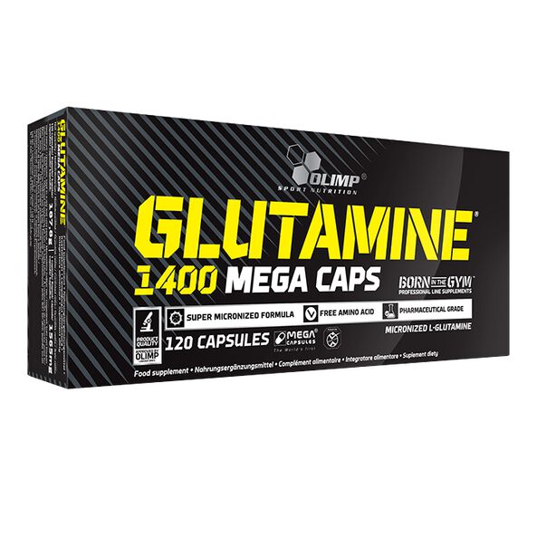 Glutamine Mega Caps 1400 120 kapslar
