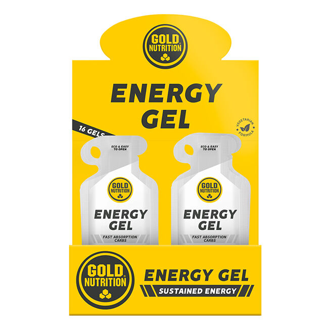 Gold Nutrition 16 x Energy Gel 40 g Unflavoured
