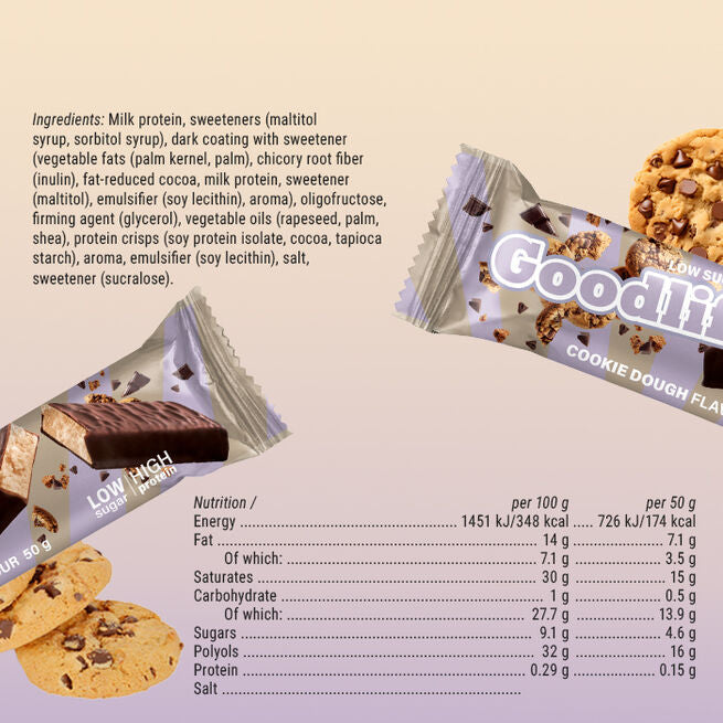 Goodlife 15 x Low Sugar Proteinbar 50 g