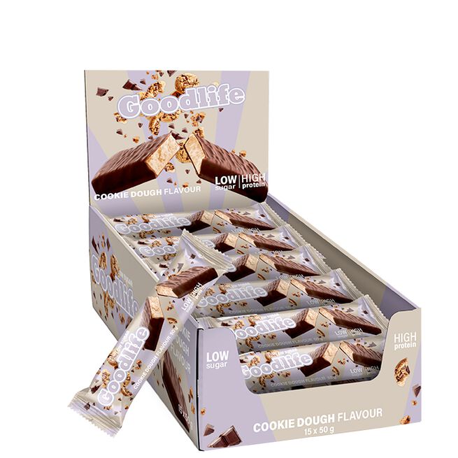 Goodlife 15 x Low Sugar Proteinbar 50 g Cookie Dough (NEW!)