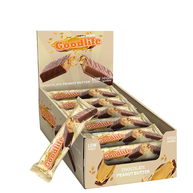 Goodlife 15 x Low Sugar Proteinbar 50 g Chocolate Peanut Butter