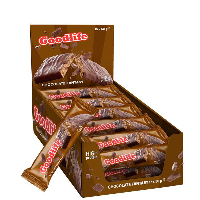 Goodlife 15 x Proteinbar 50 g Chocolate Fantasy