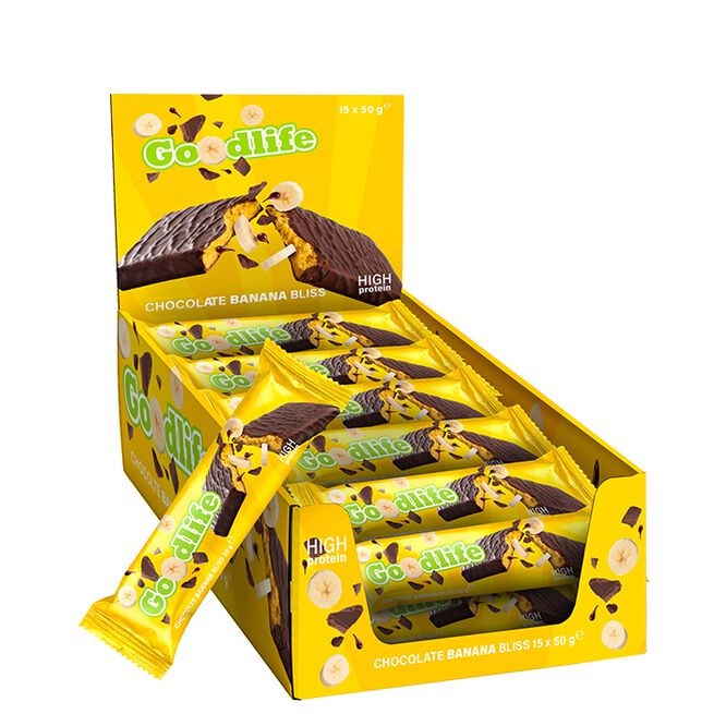 Goodlife 15 x Proteinbar 50 g Chocolate Banana Bliss