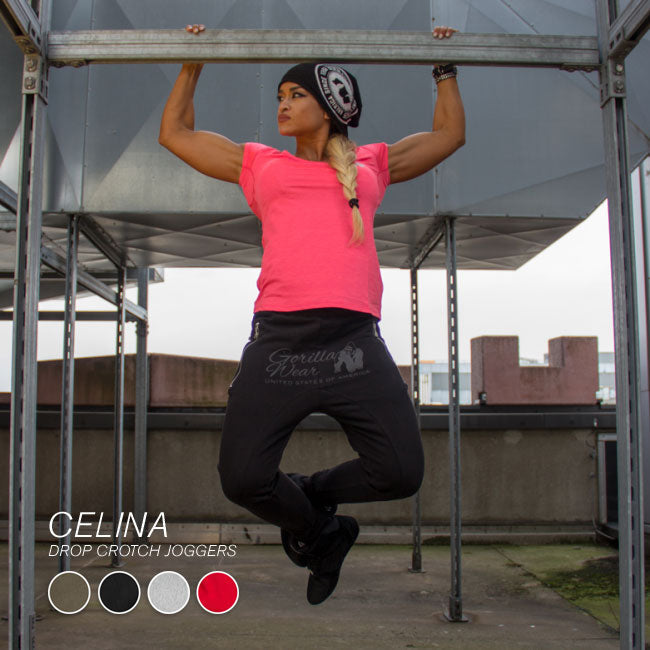 Gorilla Wear Celina Drop Crotch Joggers Black