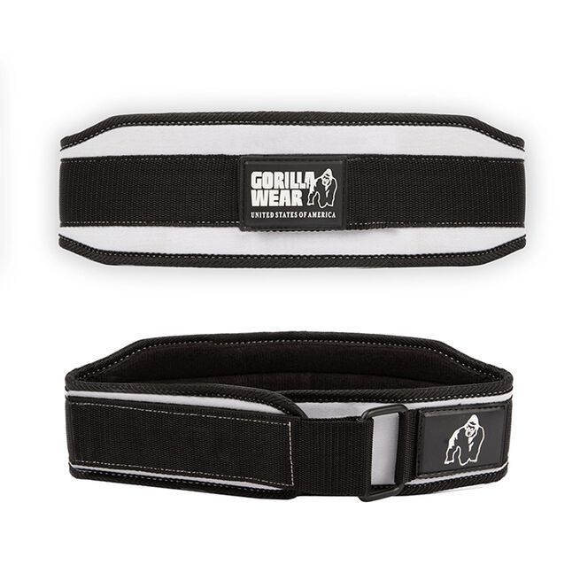 Gorilla Wear Gear 4 Inch Lyftarbälte Dam Svart/Vit Small