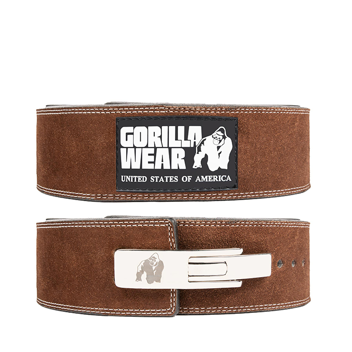 Gorilla Wear Gear 4 Inch Lyftarbälte Lever Brun L/XL