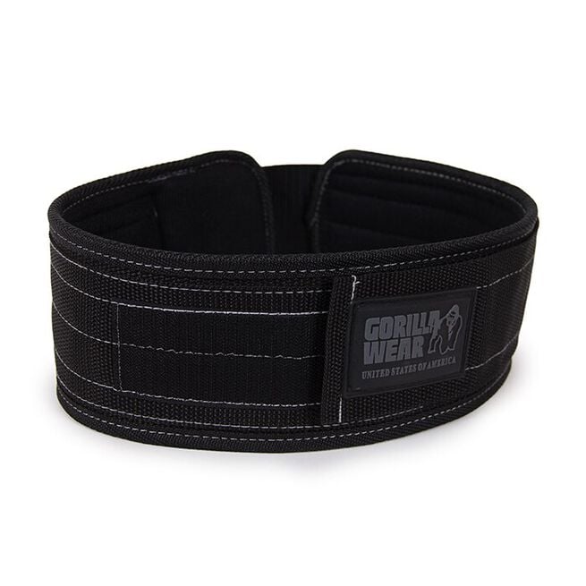 Gorilla Wear Gear 4 Inch Lyftarbälte Nylon Svart