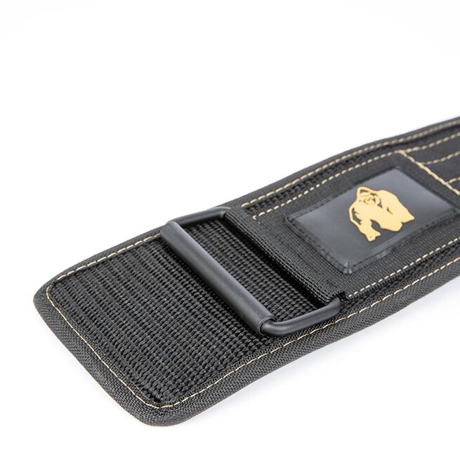 Gorilla Wear Gear 4 Inch Lyftarbälte Nylon Svart/Guld