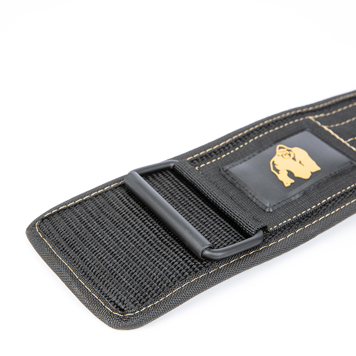 Gorilla Wear Gear 4 Inch Lyftarbälte Nylon Svart/Guld