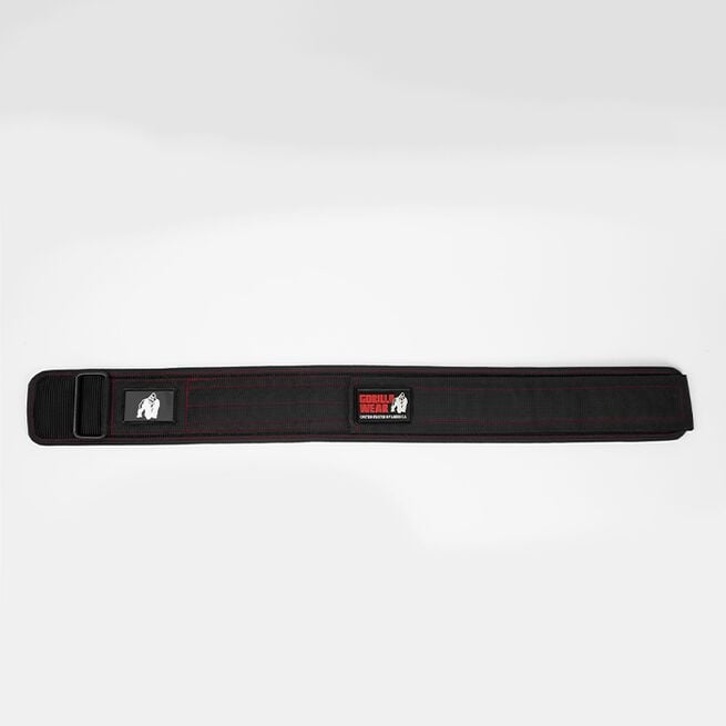 Gorilla Wear Gear 4 Inch Lyftarbälte Nylon Svart/Röd