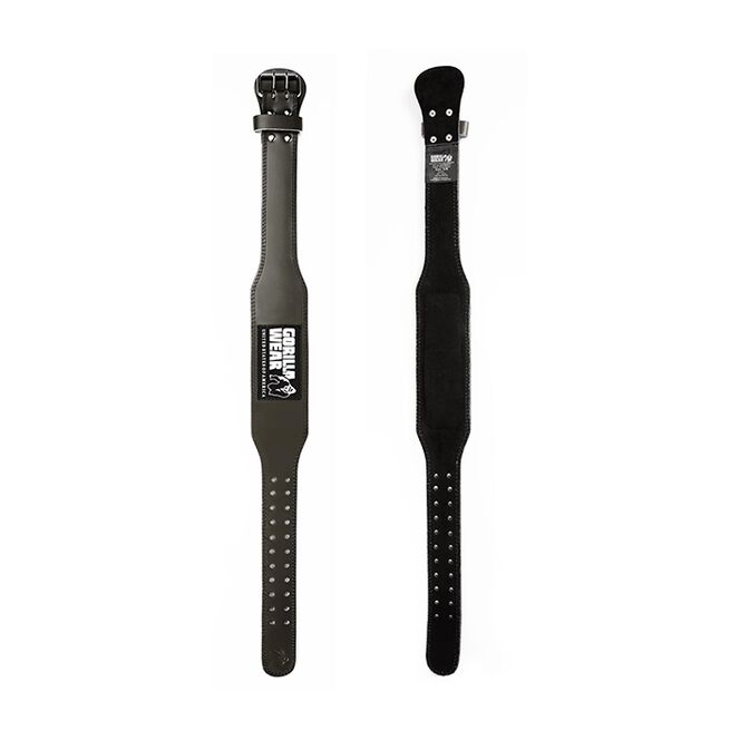 Gorilla Wear Gear 4 Inch Vadderat Lyftarbälte Läder Militärgrön XX-Large/XXX-Large