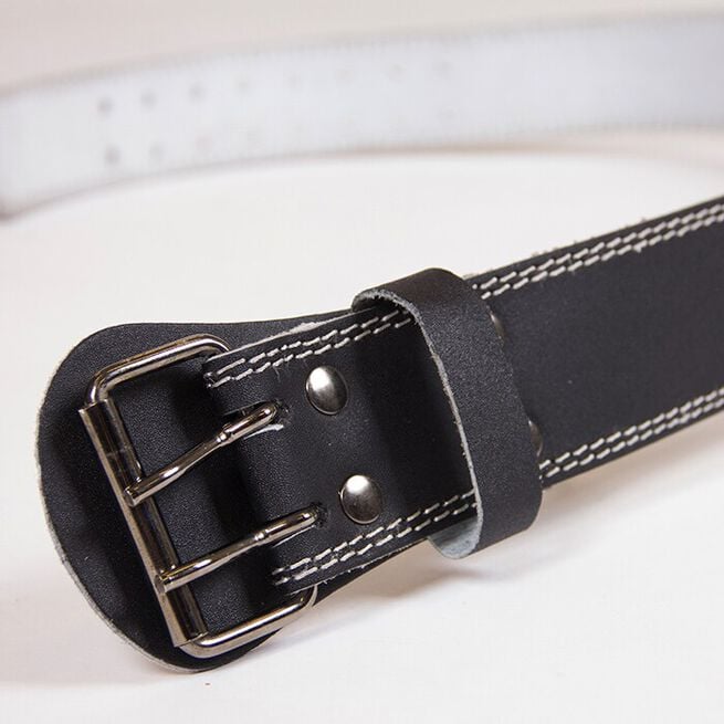 Gorilla Wear Gear 4 Inch Vadderat Lyftarbälte Läder Svart