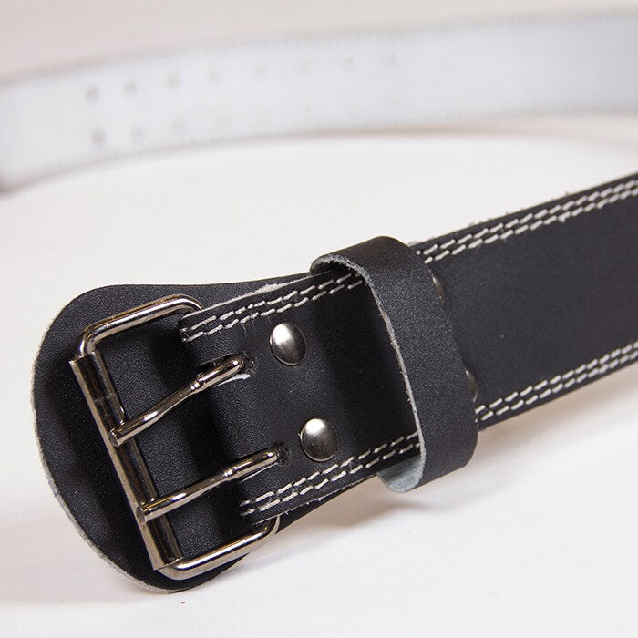 Gorilla Wear Gear 4 Inch Vadderat Lyftarbälte Läder Svart