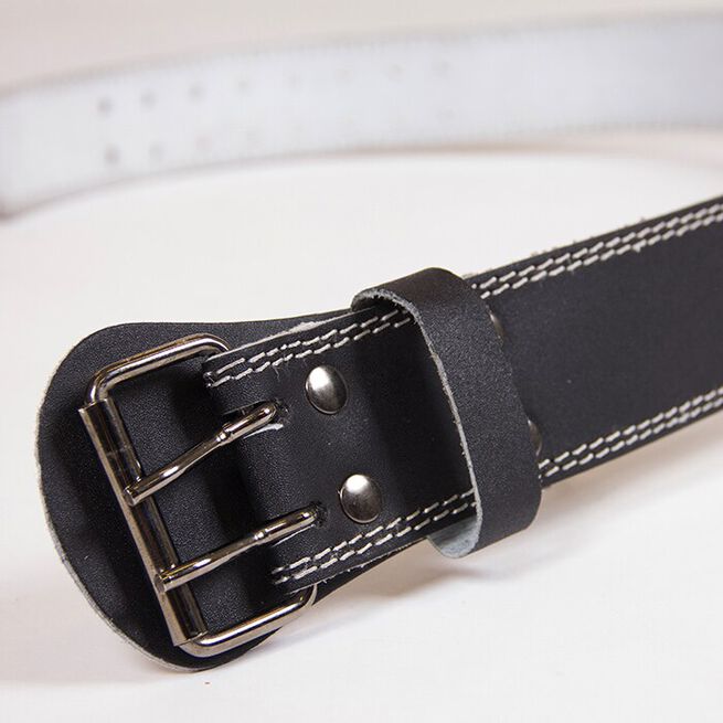 Gorilla Wear Gear 4 Inch Vadderat Lyftarbälte Läder Svart