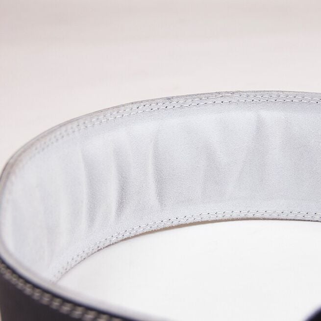 Gorilla Wear Gear 4 Inch Vadderat Lyftarbälte Läder Svart