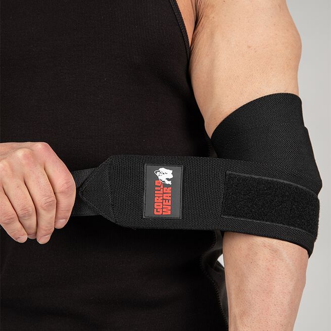 Gorilla Wear Gear Armbågsskydd Wraps Svart 1,5 m