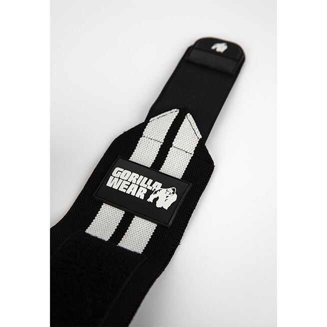 Gorilla Wear Gear Armbågsskydd Wraps Svart/Vit 1,2 m