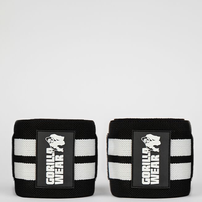 Gorilla Wear Gear Armbågsskydd Wraps Svart/Vit 1,5 m