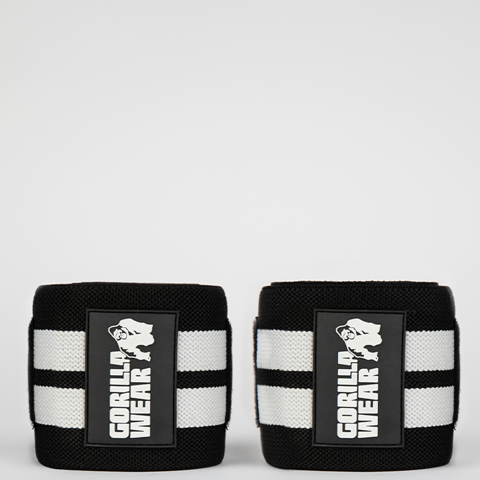 Gorilla Wear Gear Armbågsskydd Wraps Svart/Vit 1,5 m