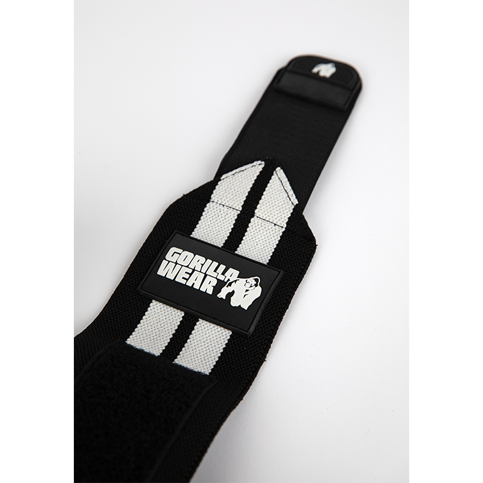 Gorilla Wear Gear Armbågsskydd Wraps Svart/Vit 1,8 m