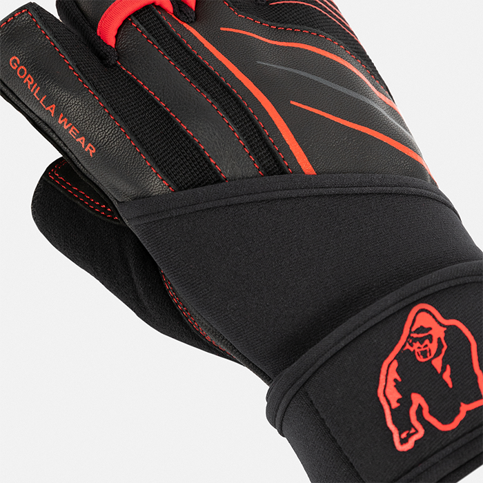 Gorilla Wear Gear Dallas Handledsstöd Handskar 2.0 Svart Röd