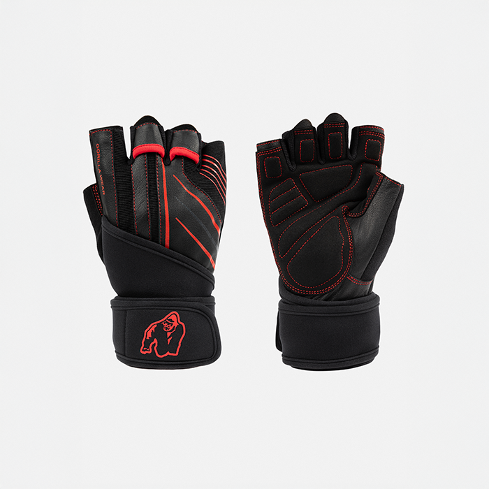 Gorilla Wear Gear Dallas Handledsstöd Handskar 2.0 Svart Röd S