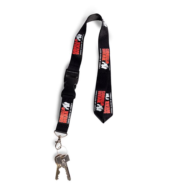 Gorilla Wear Gear Eloy Nyckelband Svart/Röd