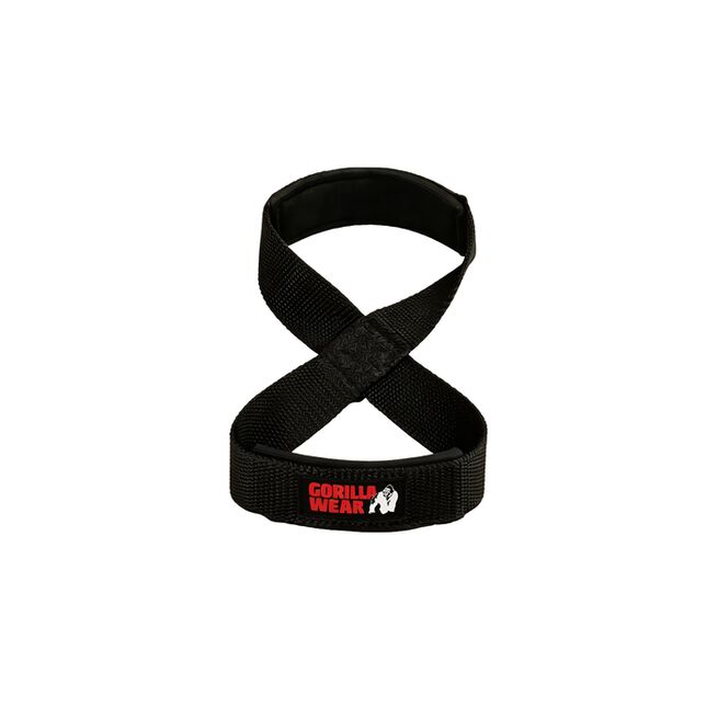 Gorilla Wear Gear Figure 8 Lifting Straps Svart