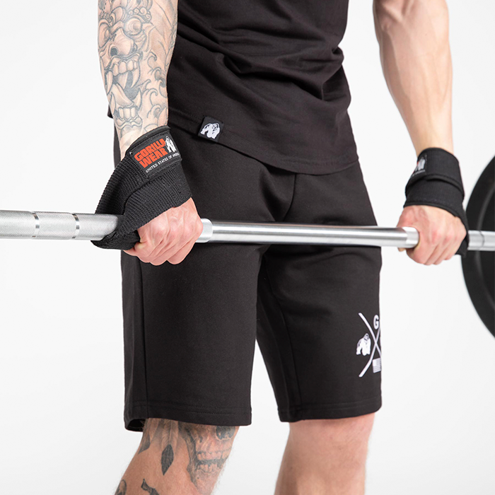 Gorilla Wear Gear Figure 8 Lifting Straps Svart