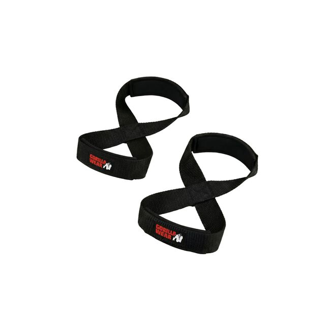 Gorilla Wear Gear Figure 8 Lifting Straps Svart