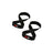 Gorilla Wear Gear Figure 8 Lifting Straps Svart