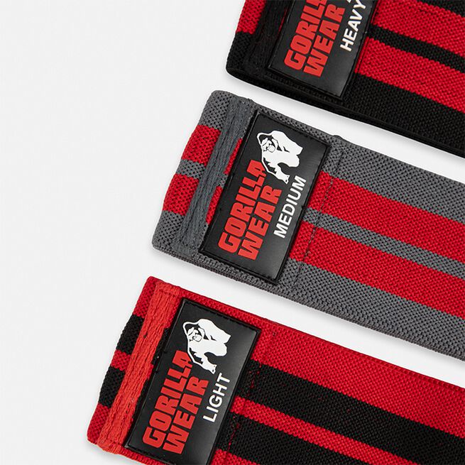 Gorilla Wear Gear Glute Band 3 Pack Svart Röd Grå