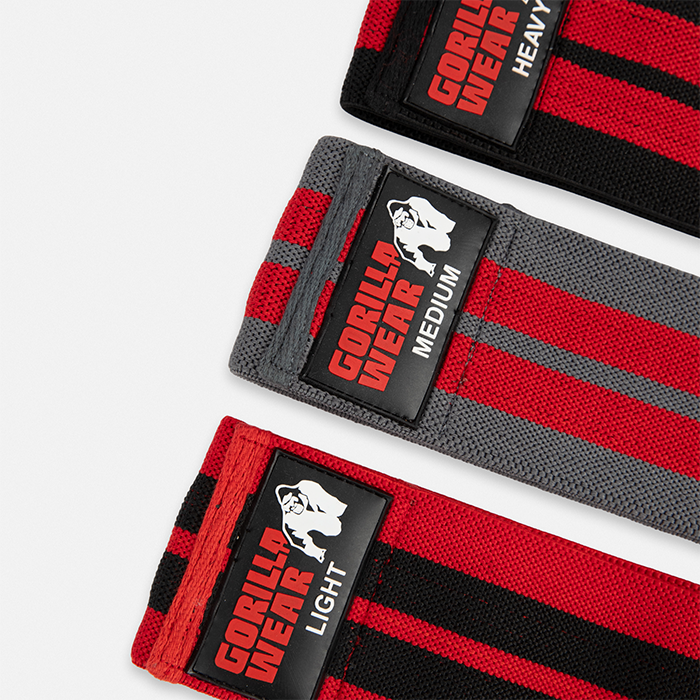 Gorilla Wear Gear Glute Band 3 Pack Svart Röd Grå