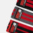 Gorilla Wear Gear Glute Band 3 Pack Svart Röd Grå