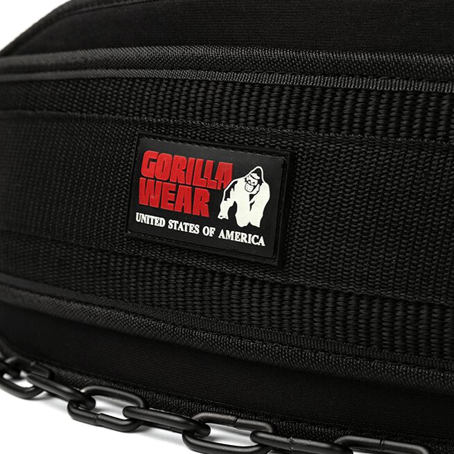 Gorilla Wear Gear GW Dipsbälte Nylon Svart