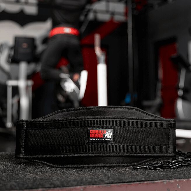 Gorilla Wear Gear GW Dipsbälte Nylon Svart