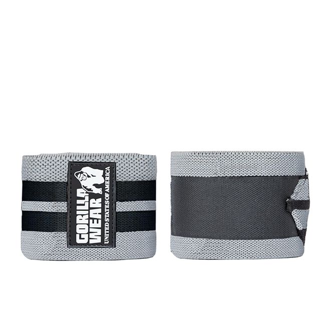 Gorilla Wear Gear Knee Wraps, 2 m Grå/Svart