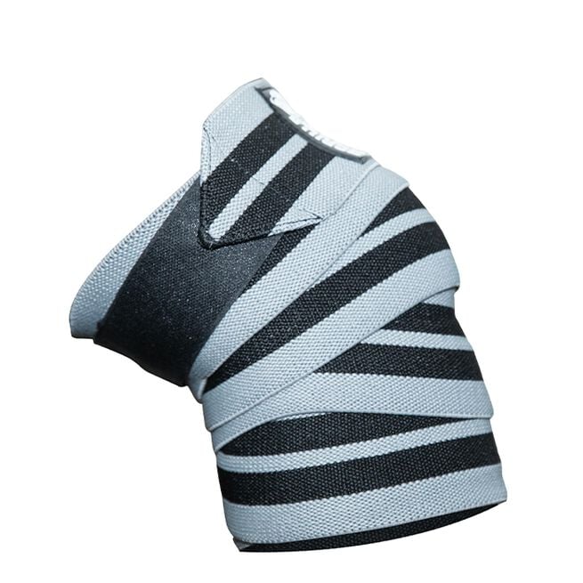 Gorilla Wear Gear Knee Wraps, 2 m Grå/Svart