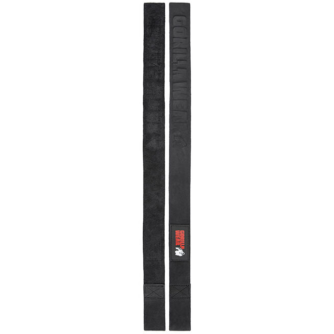 Gorilla Wear Gear Lifting Straps Läder Svart
