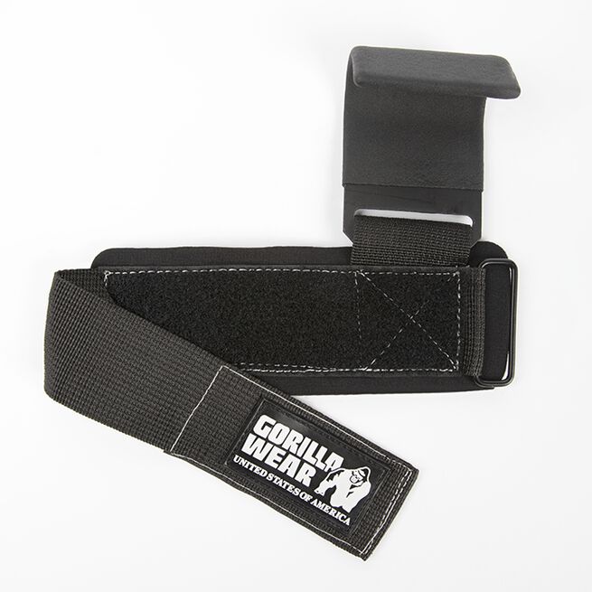 Gorilla Wear Gear Weight Lifting Hooks Svart/Vit