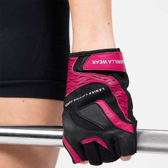 Gorilla Wear Gear Womens Fitness Handskar 2.0 Svart Rosa