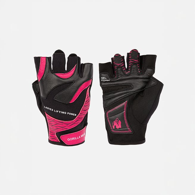 Gorilla Wear Gear Womens Fitness Handskar 2.0 Svart Rosa Large