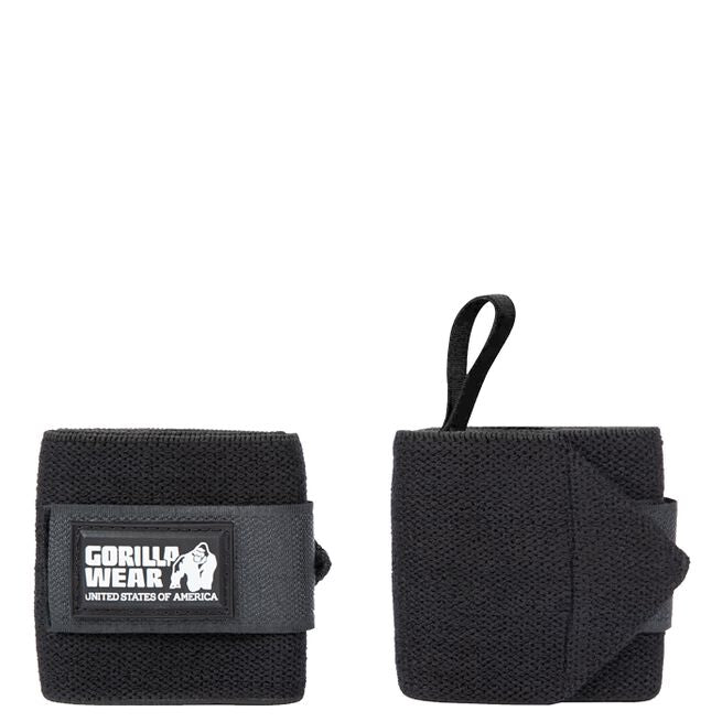 Gorilla Wear Gear Wrist Wraps Basic Svart/Grå
