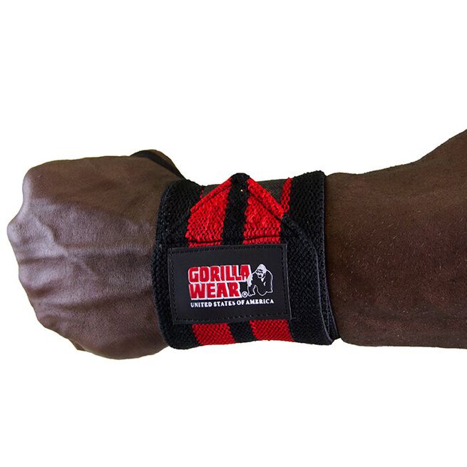 Gorilla Wear Gear Wrist Wraps Pro Svart/Röd